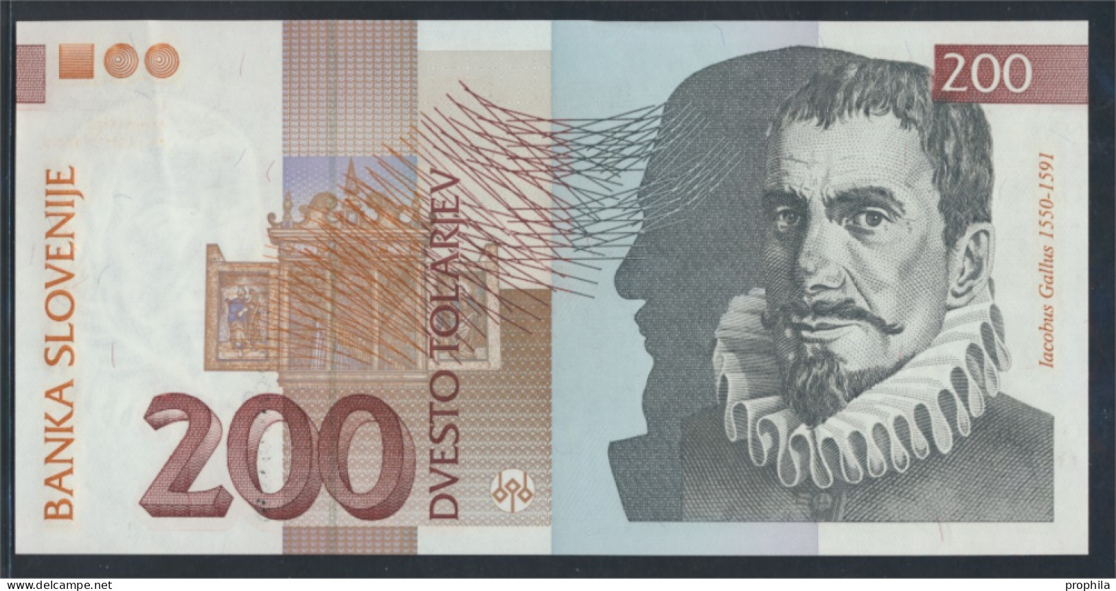 Slowenien Pick-Nr: 15d Bankfrisch 2004 200 Tolarjev (9855651 - Slovenia