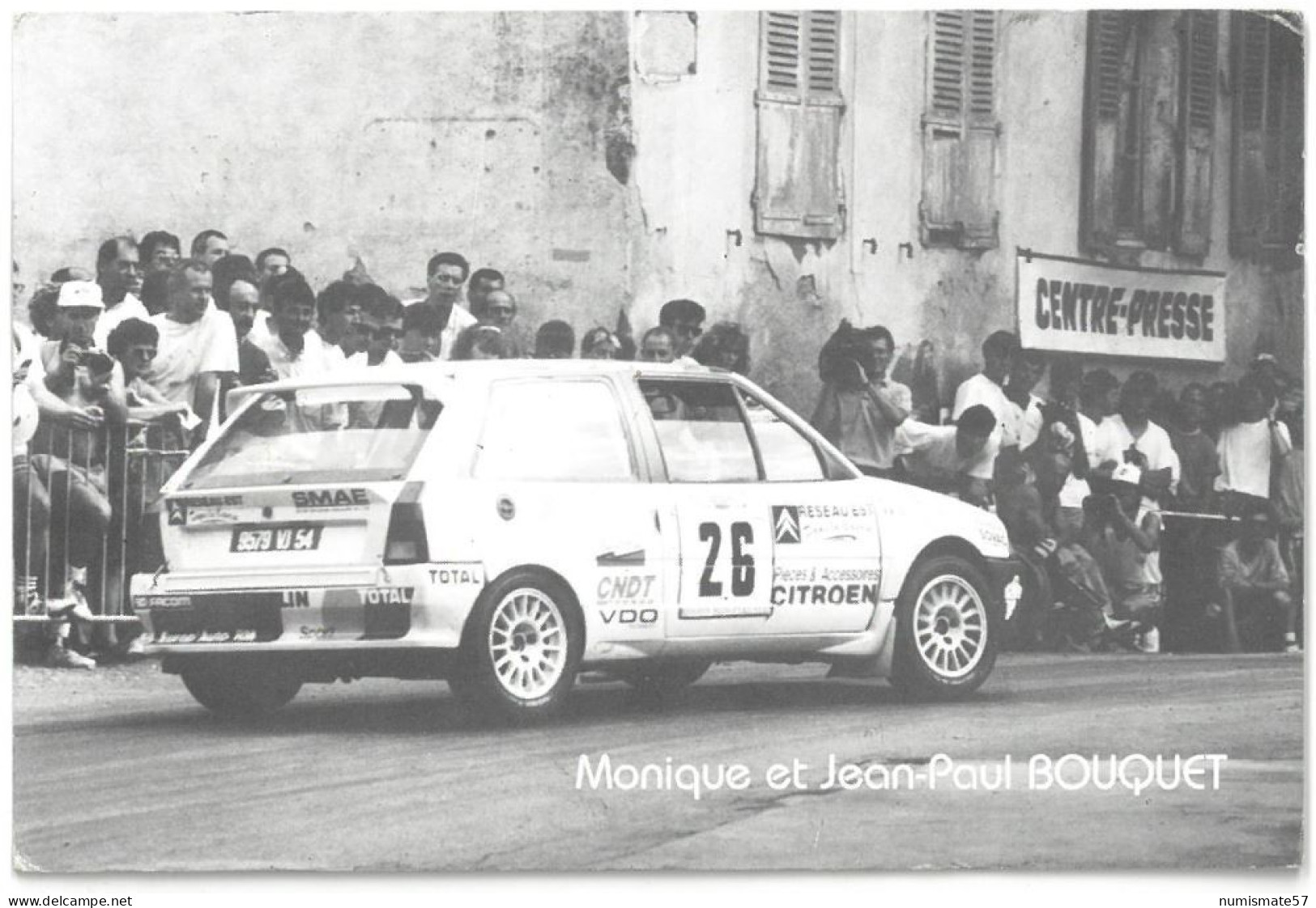 Monique Et Jean-Paul BOUQUET - Rallye - Citroën AX Sport ( Dpt 54 Meurthe Et Moselle ) - Rally Racing