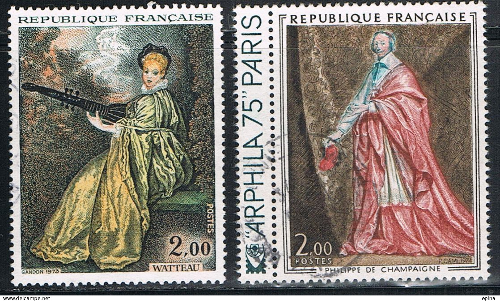 FRANCE : N° 1765 Et 1766 Oblitérés ("Oeuvres D'art") - PRIX FIXE - - Used Stamps