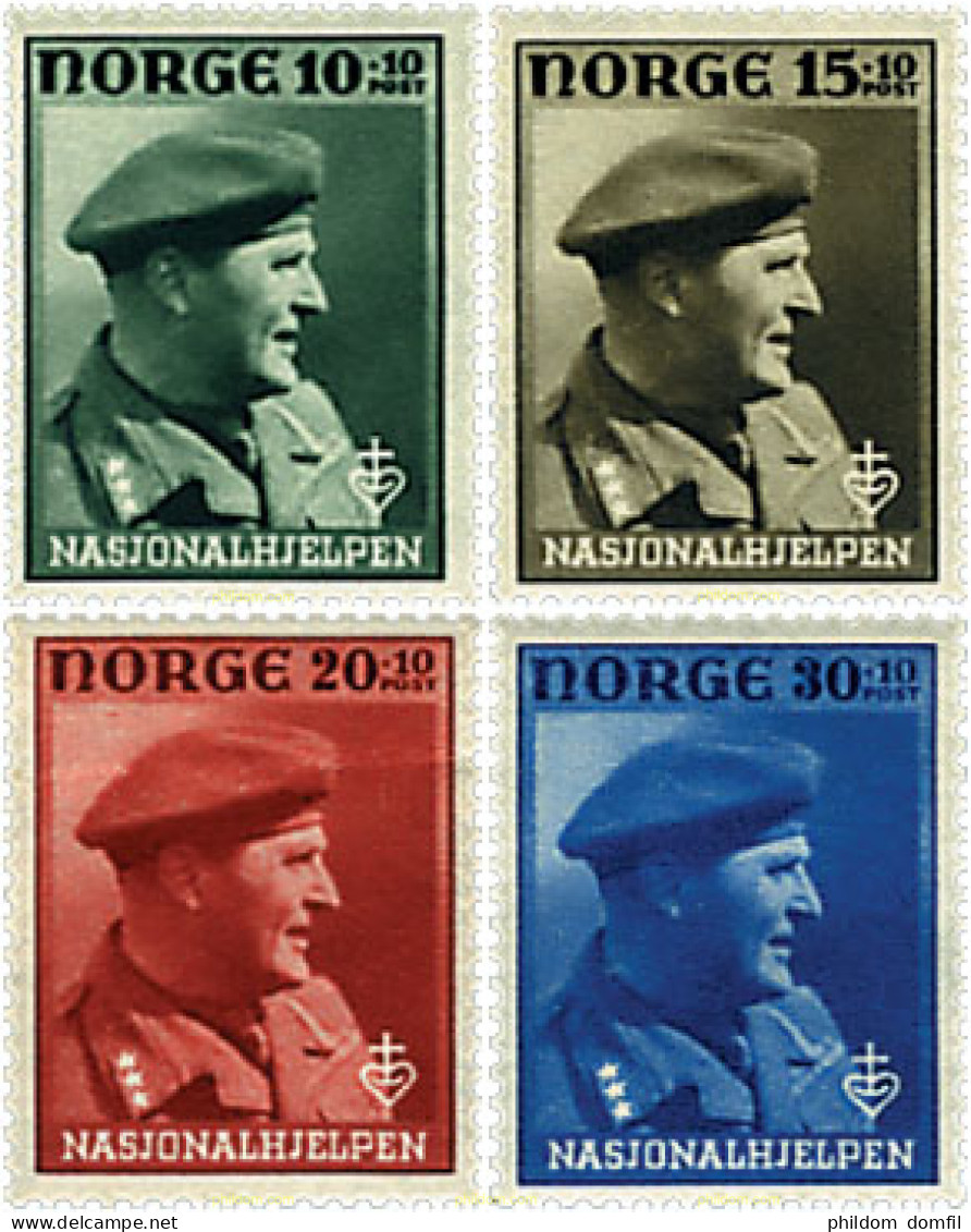 50489 MNH NORUEGA 1946 PRO OBRAS DE ASISTENCIA NACIONAL - Unused Stamps