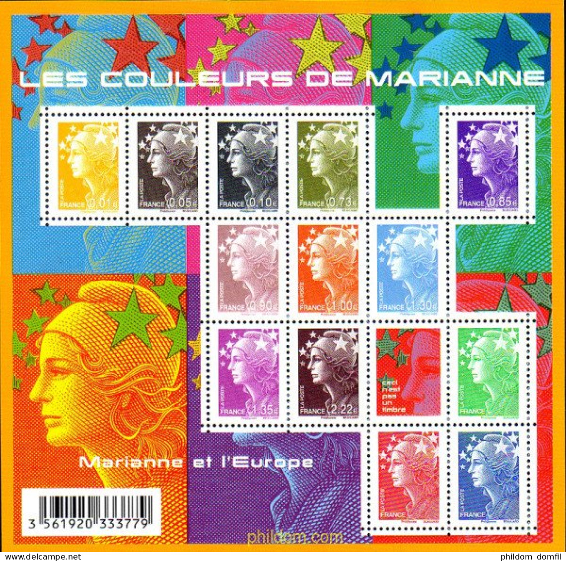 236150 MNH FRANCIA 2009 MARIANA Y EUROPA - Andere & Zonder Classificatie