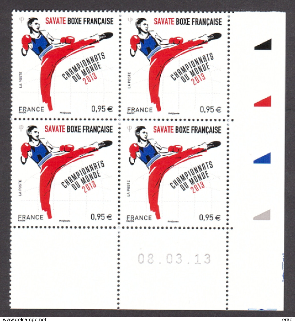 France - Coin Daté 08.03.13 Du N° 4831 - Neuf ** - Savate - Boxe Française - 2010-2019