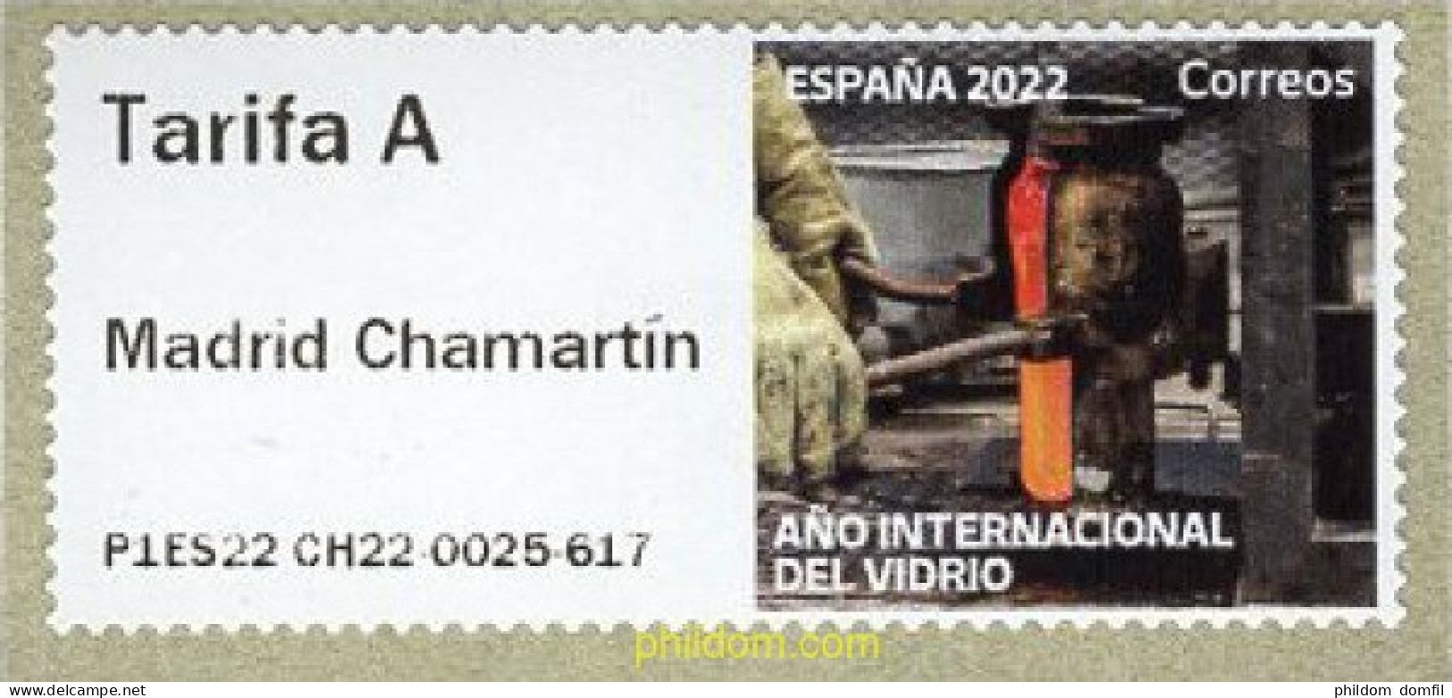 691499 MNH ESPAÑA 2022 2022 AÑO INTERNACIONAL DEL VIDRIO - Unused Stamps