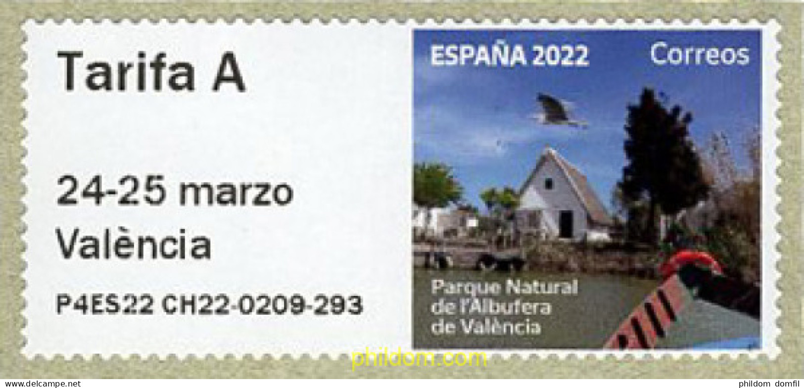 691500 MNH ESPAÑA 2022 PARQUE NATURAL DE LA ALBUFERA DE VALENCIA - Unused Stamps