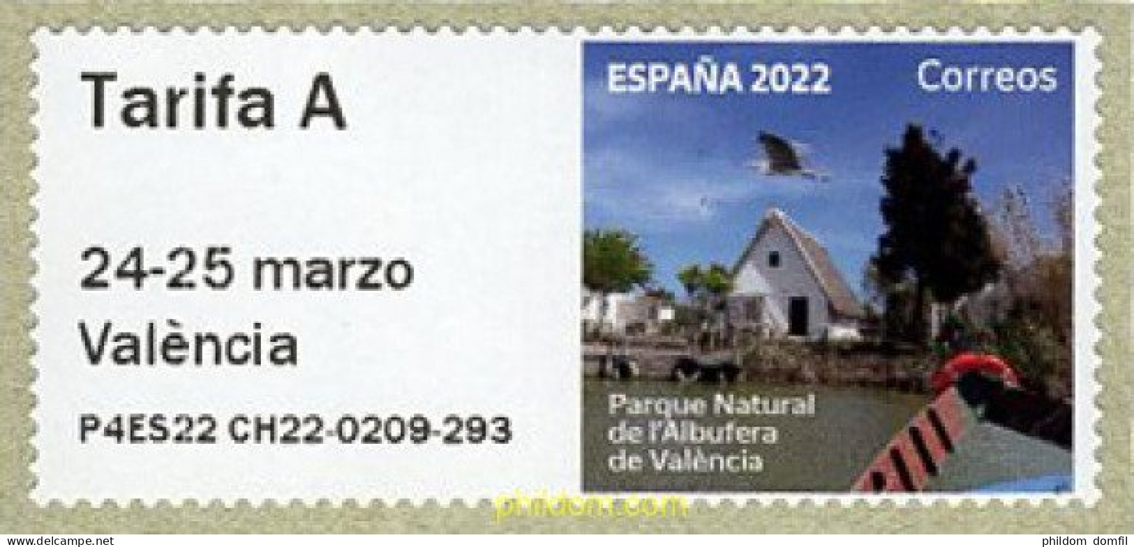 691500 MNH ESPAÑA 2022 PARQUE NATURAL DE LA ALBUFERA DE VALENCIA - Neufs