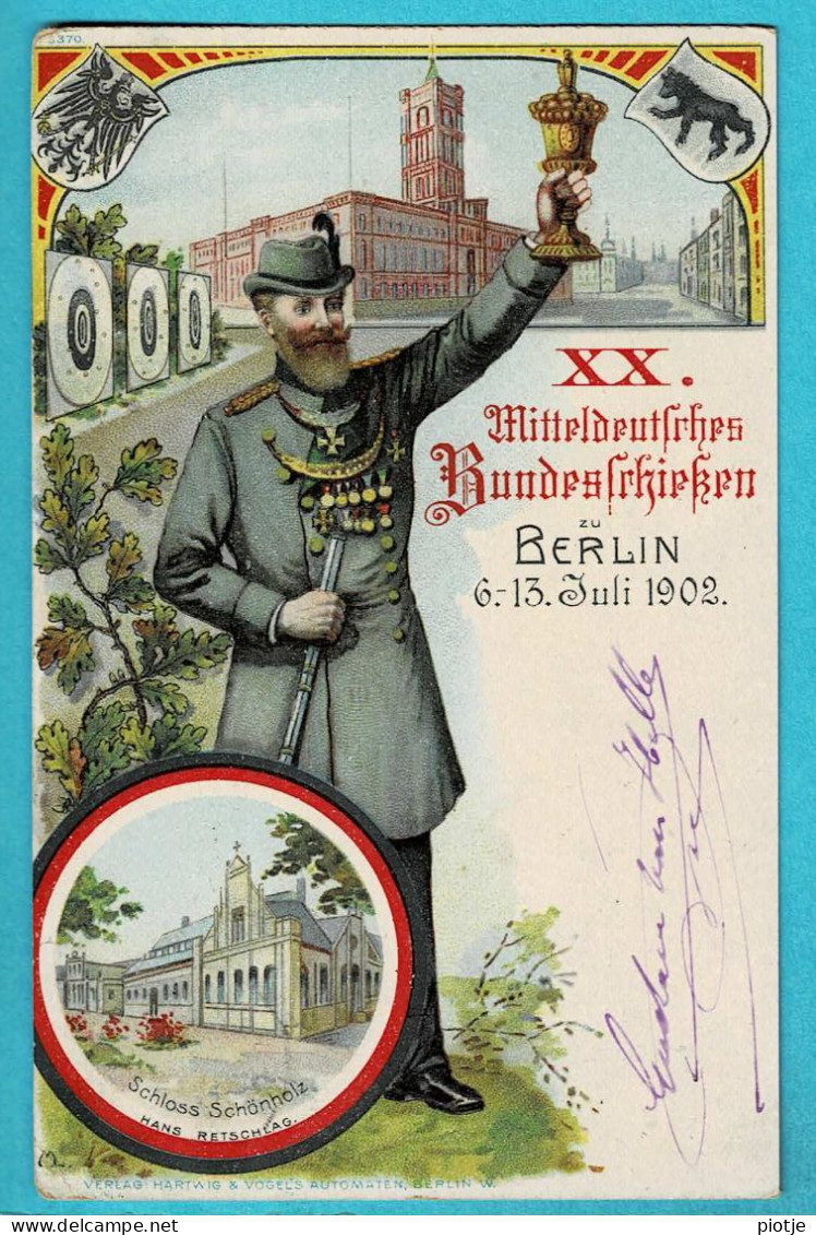 * Berlin - Berlijn (Deutschland) * (Verlag Hartwig & Vogels) Berlin 6 - 13 Juli 1902, Schloss Schönholz Hans Retschlag - Autres & Non Classés