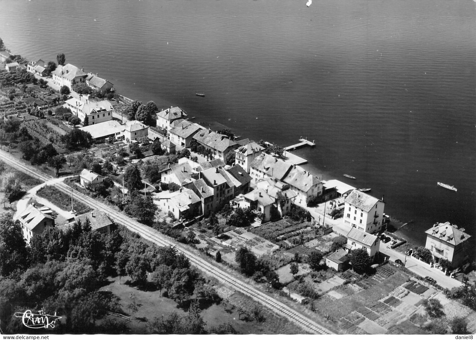 LUGRIN-TOURRONDE - Le Port Et Le Lac Léman - Vue Aérienne - Autres & Non Classés