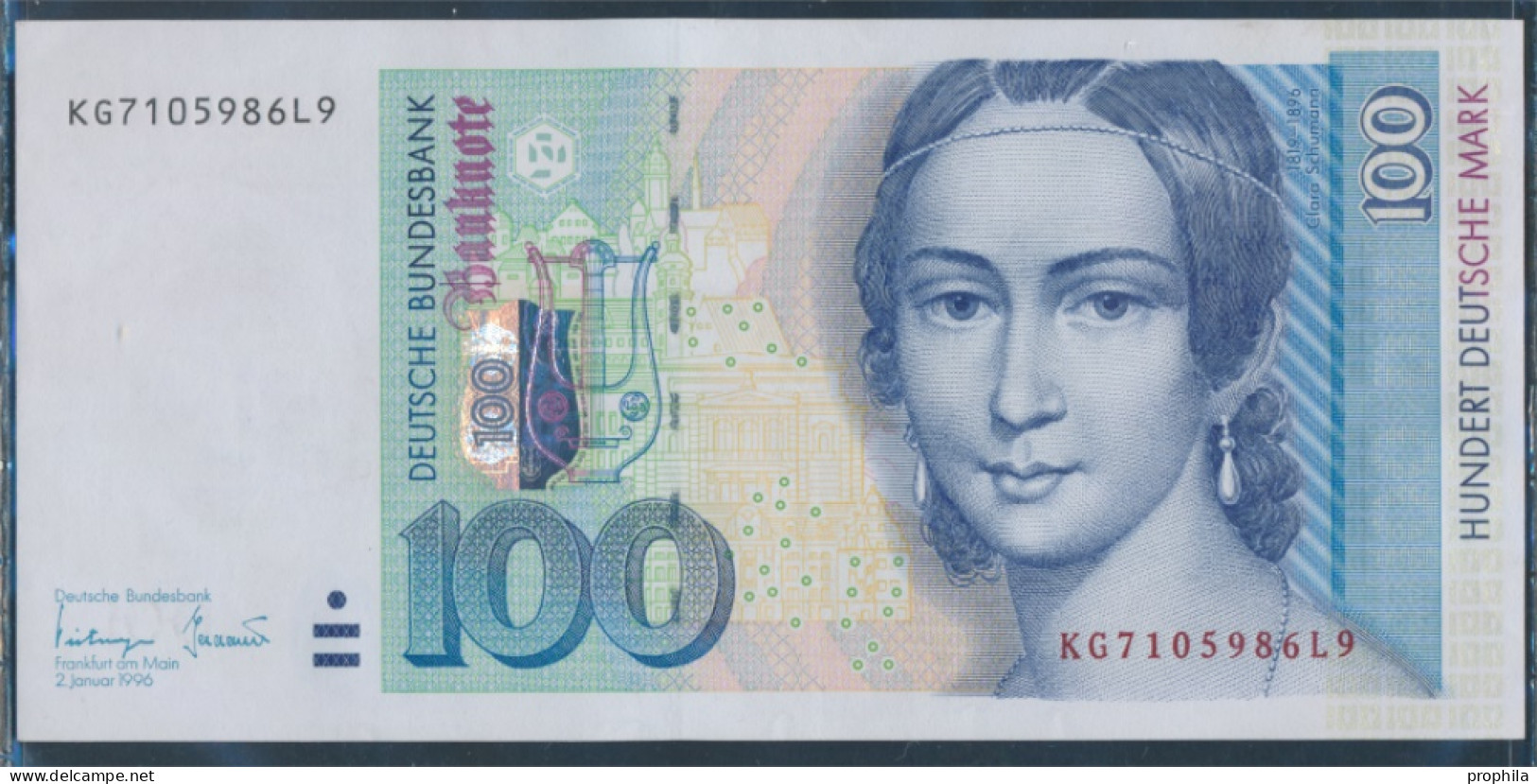 BRD Rosenbg: 310b Serien: KG Bankfrisch 1996 100 Mark (10288327 - 100 Deutsche Mark