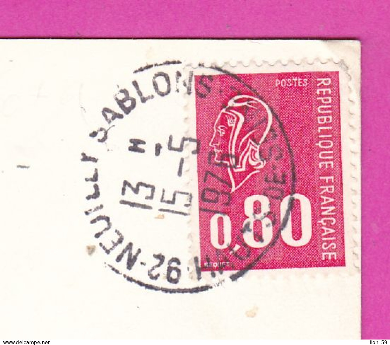 294158 / France - PARIS Arc De Triomphe De L'Étoile PC 1976 , 92 Neuilly Sablons USED 0.80 Fr. Marianne De Béquet - 1971-1976 Marianne Van Béquet