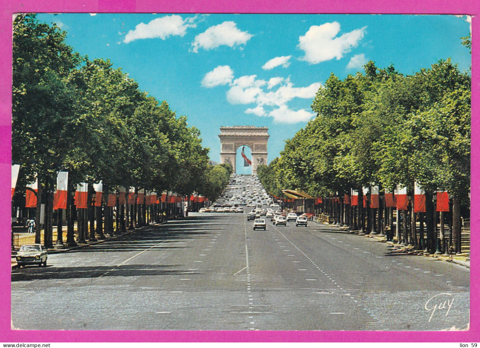 294158 / France - PARIS Arc De Triomphe De L'Étoile PC 1976 , 92 Neuilly Sablons USED 0.80 Fr. Marianne De Béquet - 1971-1976 Marianne Of Béquet
