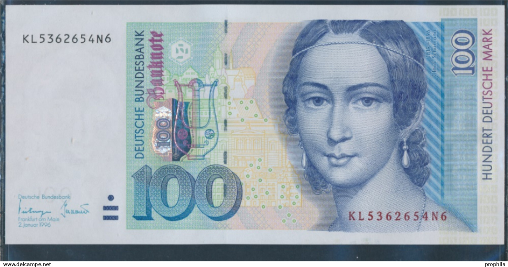 BRD Rosenbg: 310b Serien: KL Bankfrisch 1996 100 Mark (10288322 - 100 Deutsche Mark