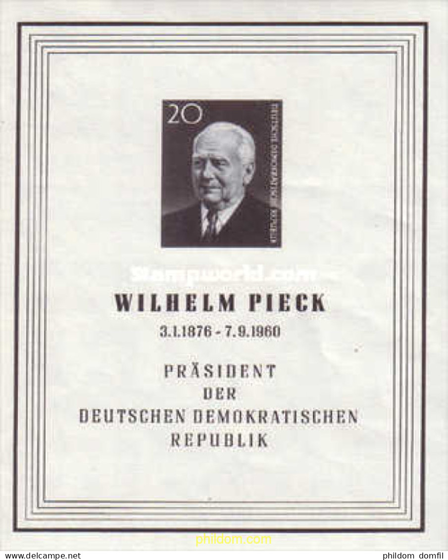 150564 MNH ALEMANIA DEMOCRATICA 1960 MUERTE DEL PRESIDENTE WILHELM PIECK - Unused Stamps