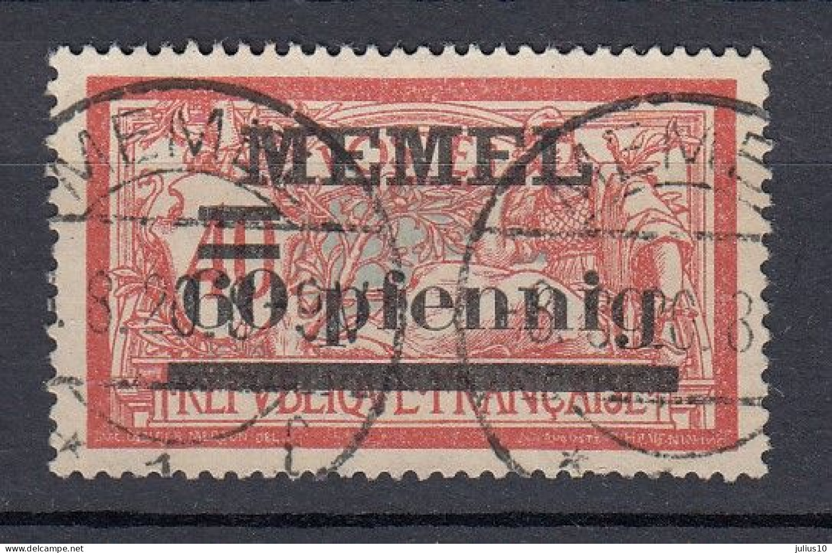 MEMEL 1920 Used(o) Mi 24 #MM12 - Memel (Klaïpeda) 1923