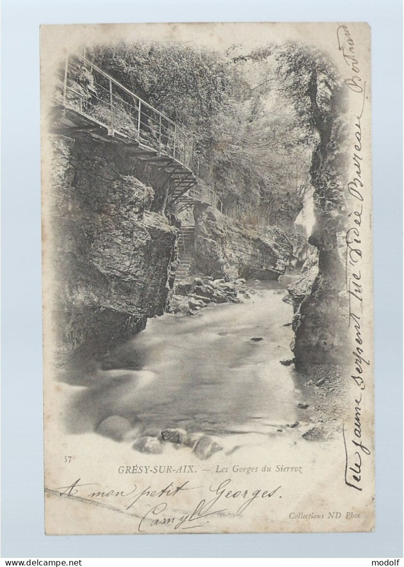 CPA - 73 - Gresy-sur-Aix - Les Gorges Du Sierroz - Précurseur - Circulée En 1903 - Gresy Sur Aix