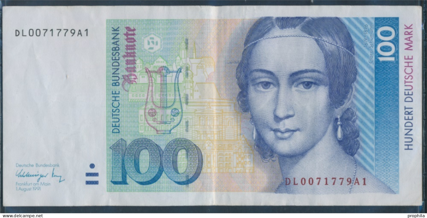 BRD Rosenbg: 300a Serie: DL Gebraucht (III) 1991 100 Deutsche Mark (10288310 - 100 DM