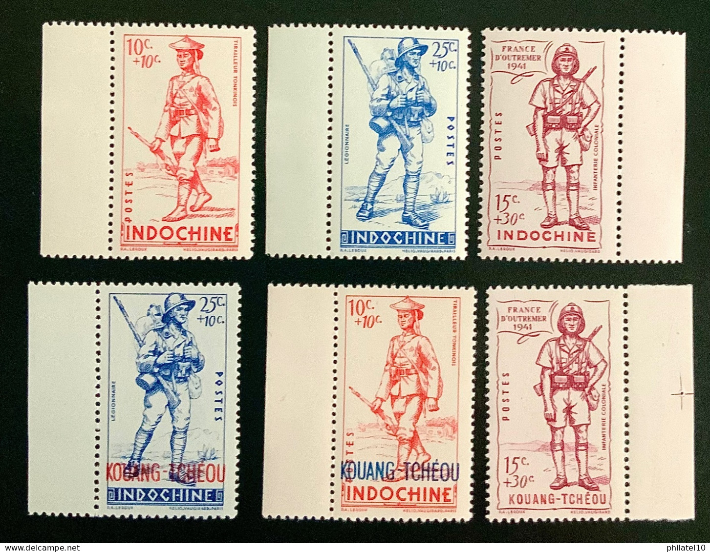 1941 INDOCHINE ET KOUANG - TCHEOU - DÉFENSE DE L’EMPIRE - NEUF** - Unused Stamps