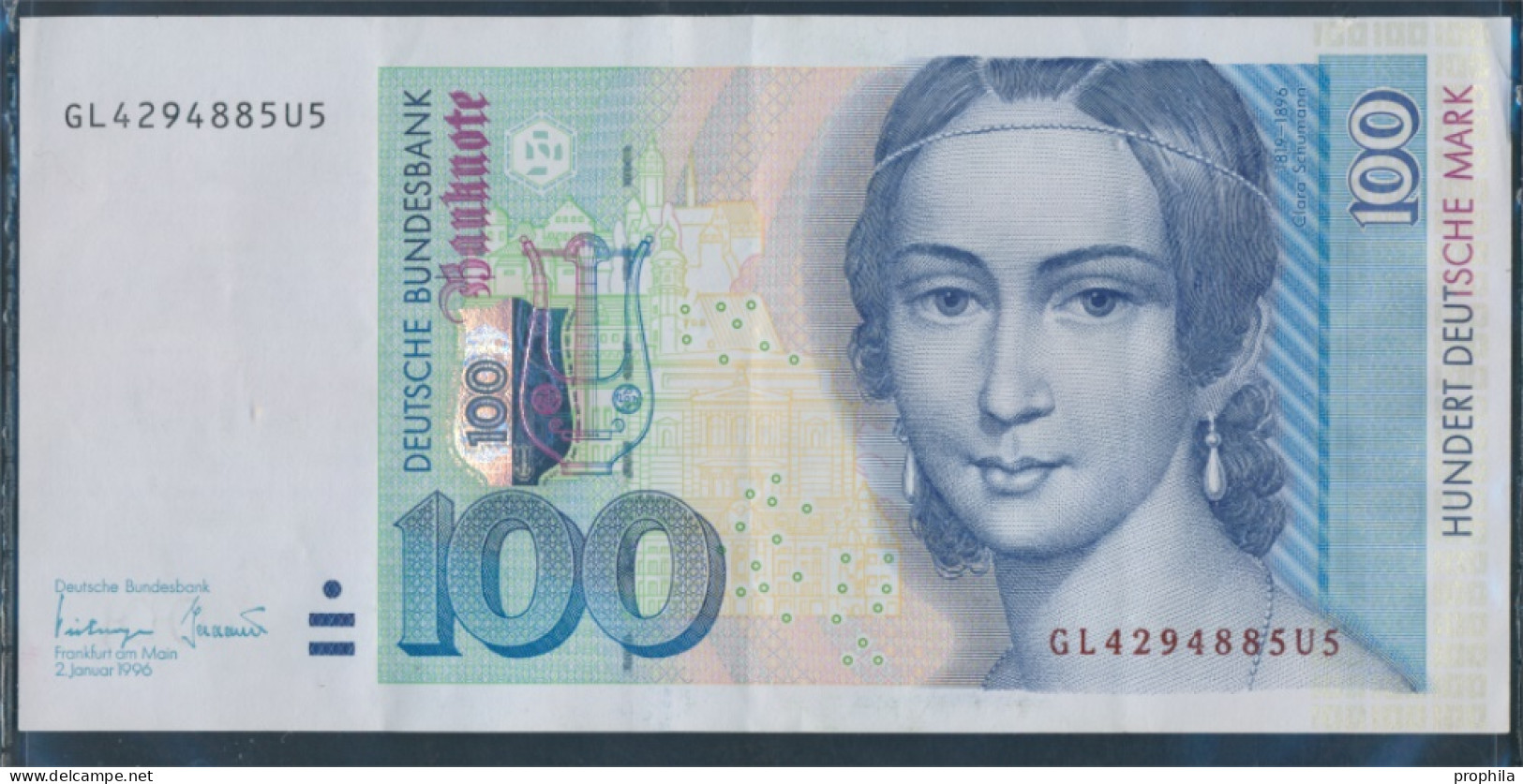 BRD Rosenbg: 310a Serien: GL Gebraucht (III) 1996 100 Mark (10288307 - 100 Deutsche Mark