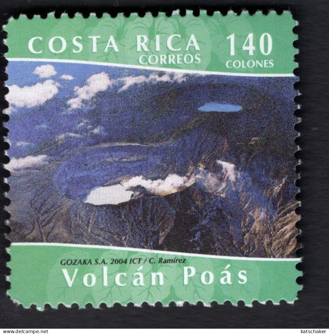 2030079482 2005 (XX) SCOTT 579 POSTFRIS MINT NEVER HINGED - VOLCANOES - Costa Rica