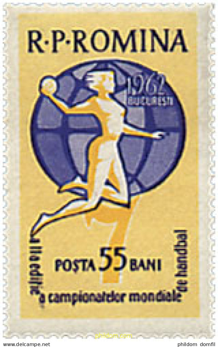 61894 MNH RUMANIA 1962 2 CAMPEONATOS DEL MUNDO DE BALONMANO EN BUCAREST - Autres & Non Classés