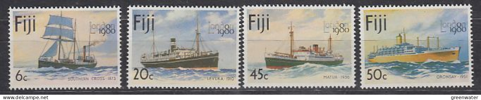 Fidji  1980 London '80 / Steamships 4v ** Mnh  (59832) - Fidji (1970-...)