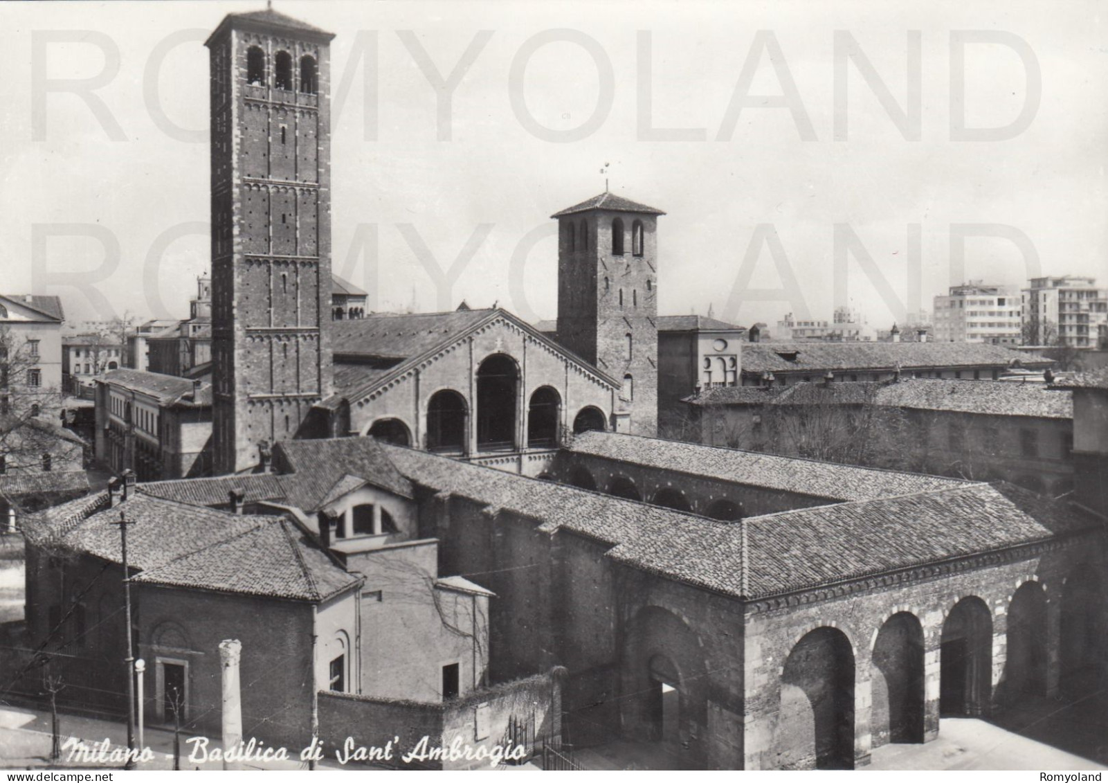 CARTOLINA  C15 MILANO,LOMBARDIA-BASILICA DI SANT'AMBROGIO-MEMORIA,CULTURA,RELIGIONE,BELLA ITALIA,NON VIAGGIATA (1960) - Milano (Mailand)