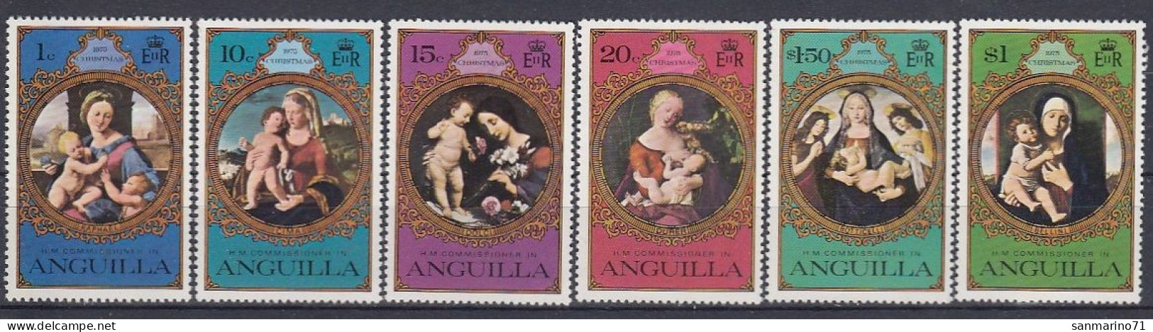 ANGUILLA 223-228,unused (**) Christmas 1975 - Anguilla (1968-...)