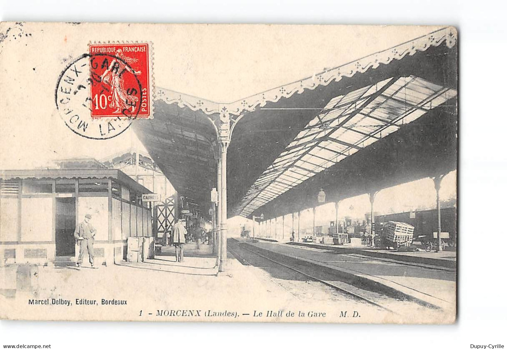 MORCENX - Le Hall De La Gare - état - Morcenx