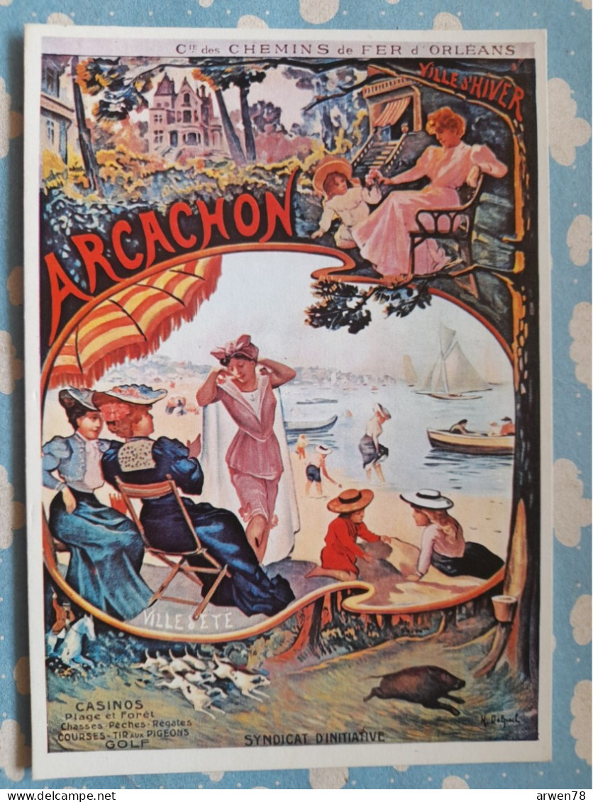 REPRO AFFICHE ANCIENNE CHEMINS DE FER D'ORLEANS ARCACHON - Other & Unclassified