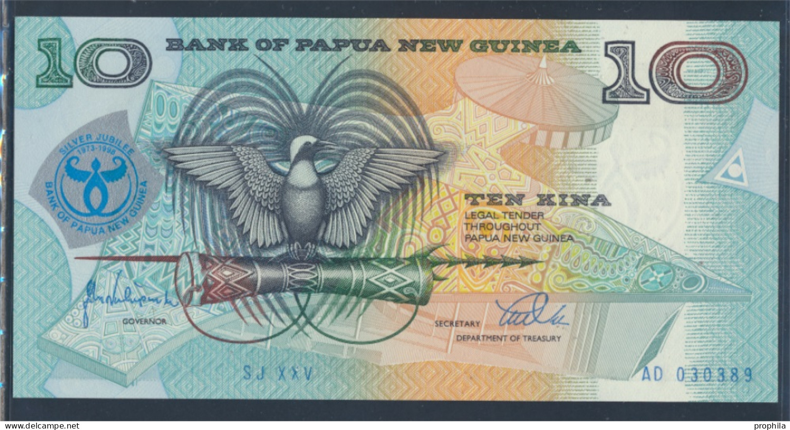 Papua-Neuguinea Pick-Nr: 17a Bankfrisch 1998 10 Kina (8345814 - Papua New Guinea