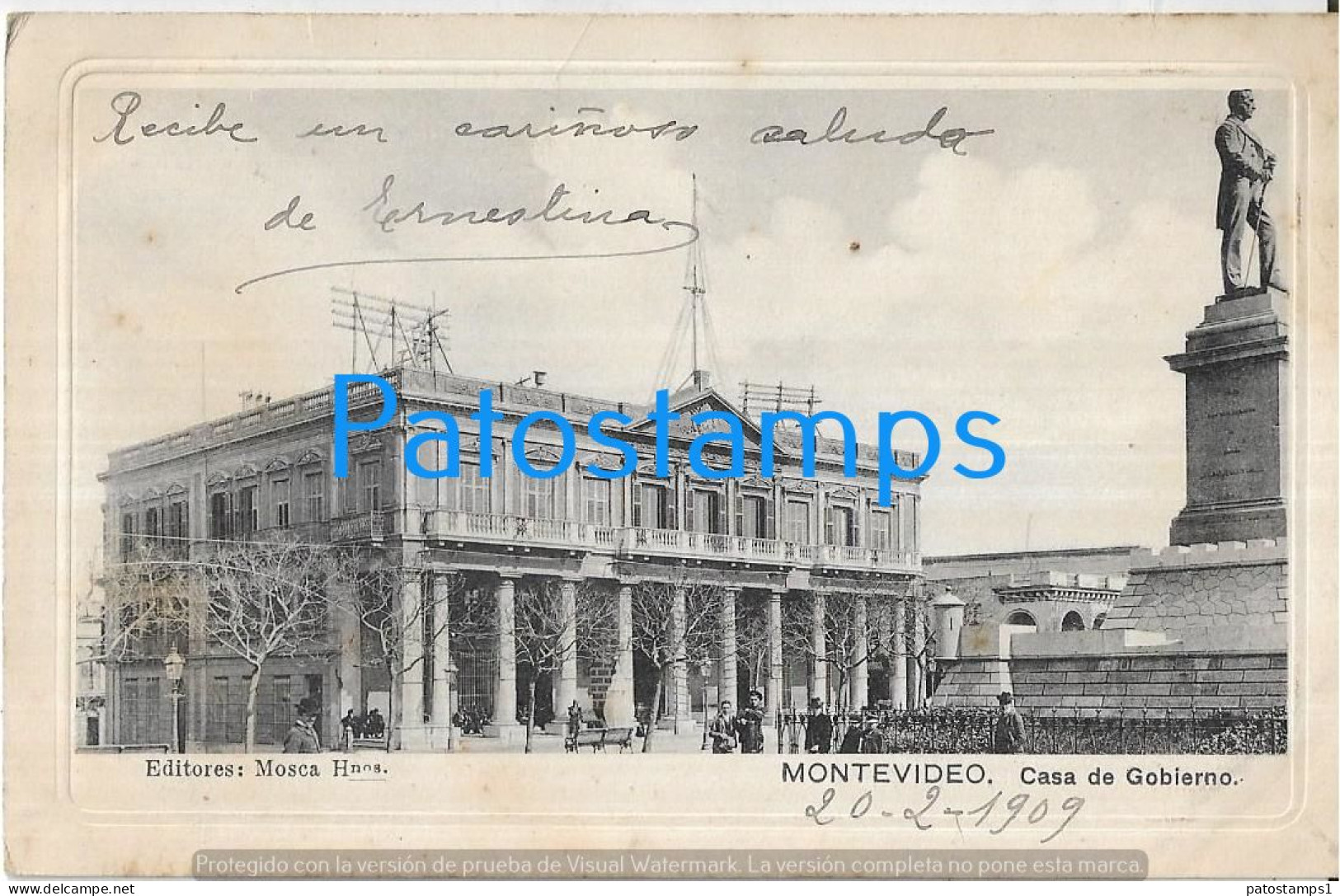 229021 URUGUAY MONTEVIDEO CASA DE GOBIERNO POSTAL POSTCARD - Uruguay