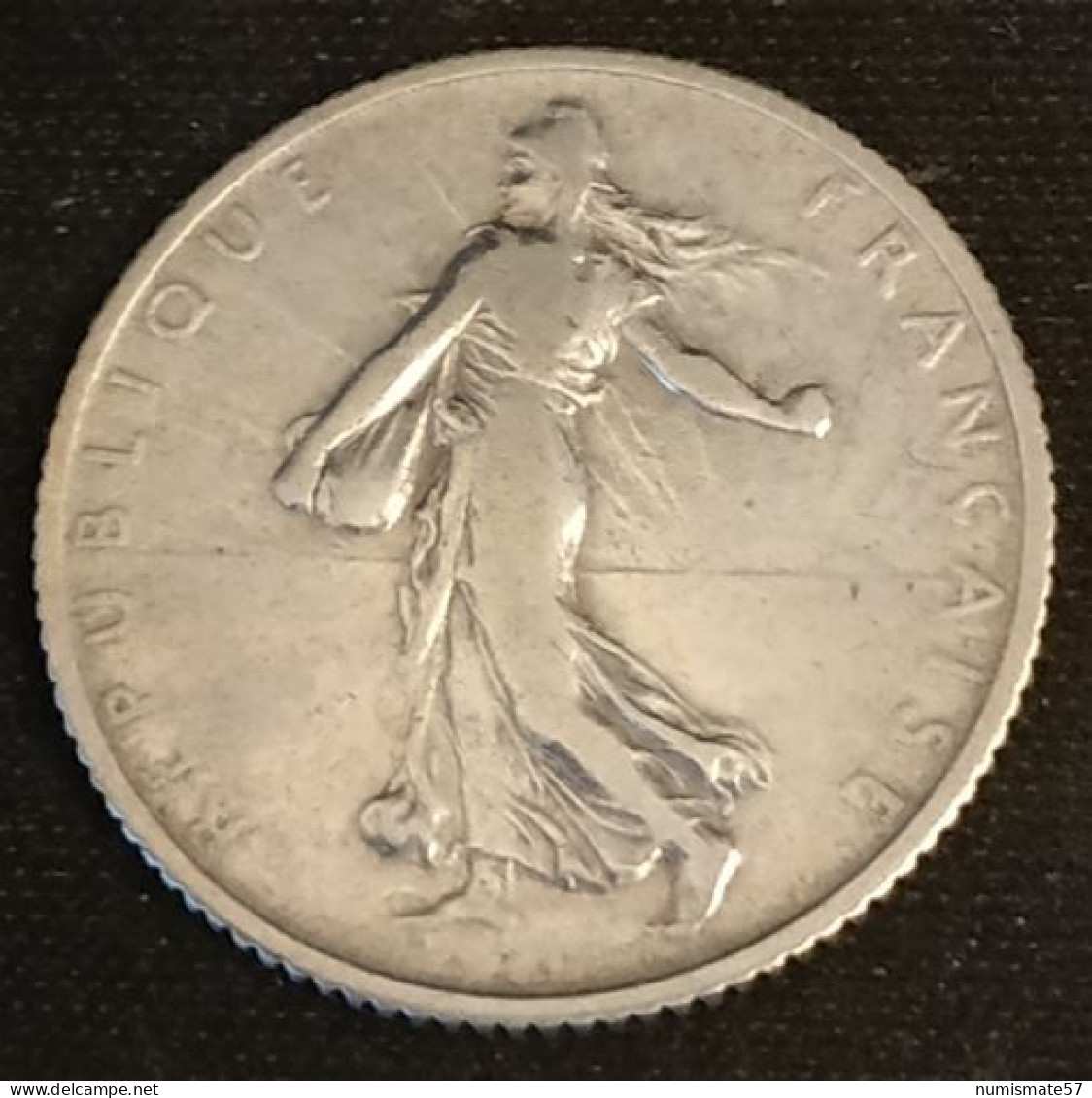 FRANCE - 1 FRANC 1911 - Semeuse - Argent - Silver - Gad 467 - KM 844 - 1 Franc