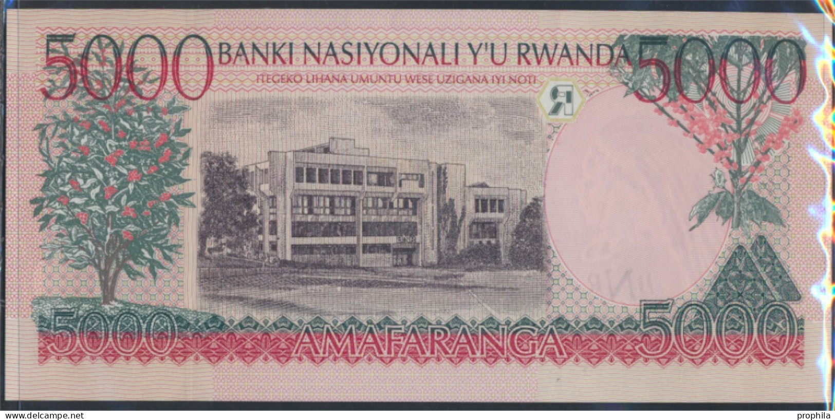 Ruanda Pick-Nr: 28b Bankfrisch 1998 5.000 Francs (9855649 - Ruanda