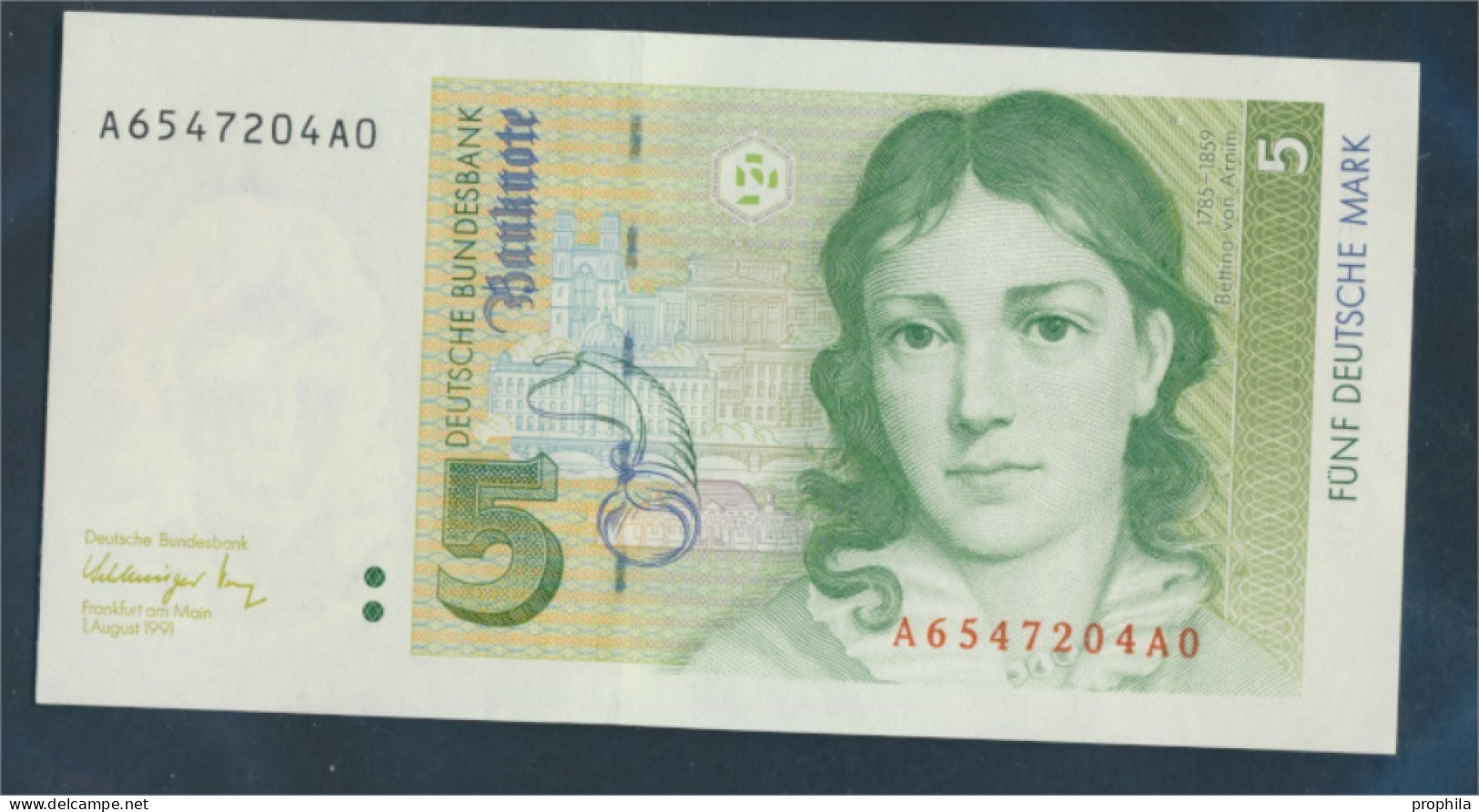 BRD Rosenbg: 296a, Serien: A Bankfrisch 1991 5 Deutsche Mark (10288347 - 5 Deutsche Mark