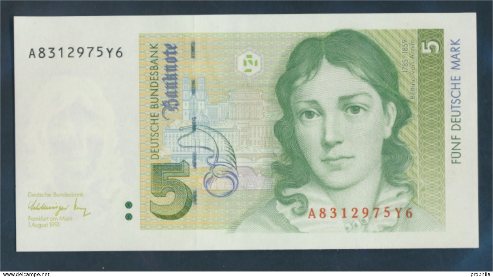 BRD Rosenbg: 296a, Serien: A Bankfrisch 1991 5 Deutsche Mark (10288348 - 5 DM