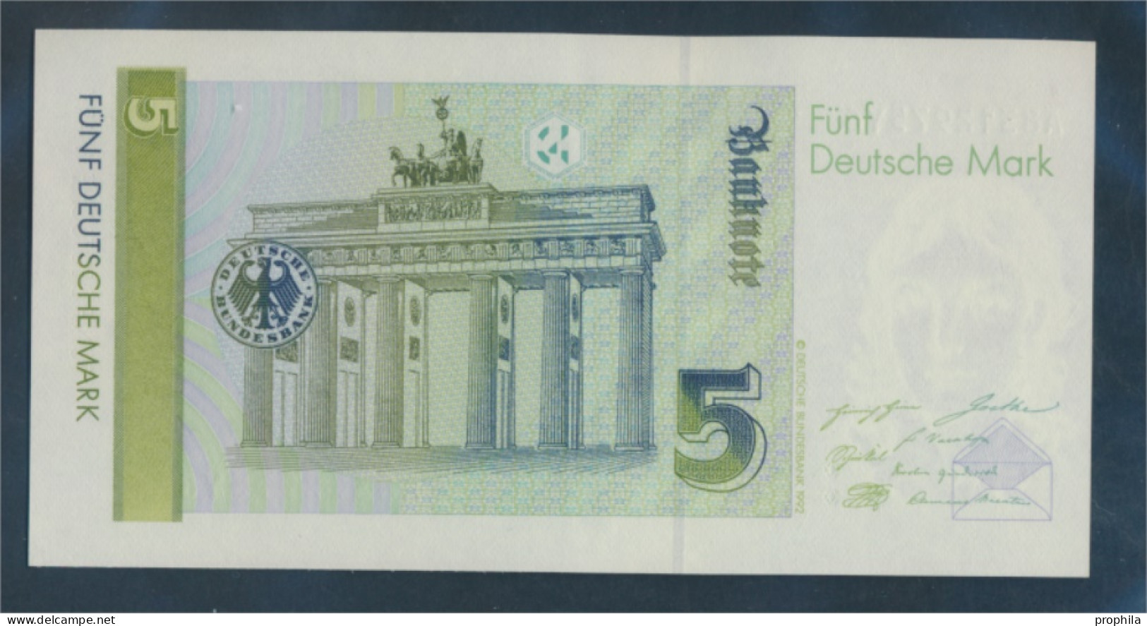 BRD Rosenbg: 296a, Serien: A Bankfrisch 1991 5 Deutsche Mark (10288348 - 5 Deutsche Mark