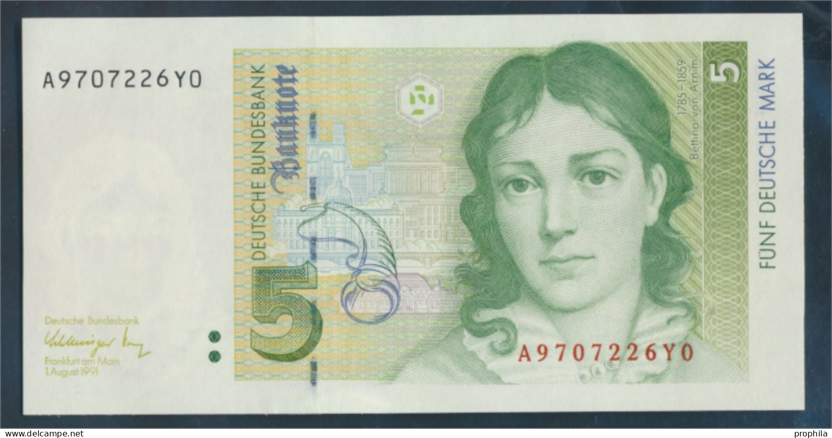 BRD Rosenbg: 296a, Serien: A Bankfrisch 1991 5 Deutsche Mark (10288349 - 5 DM