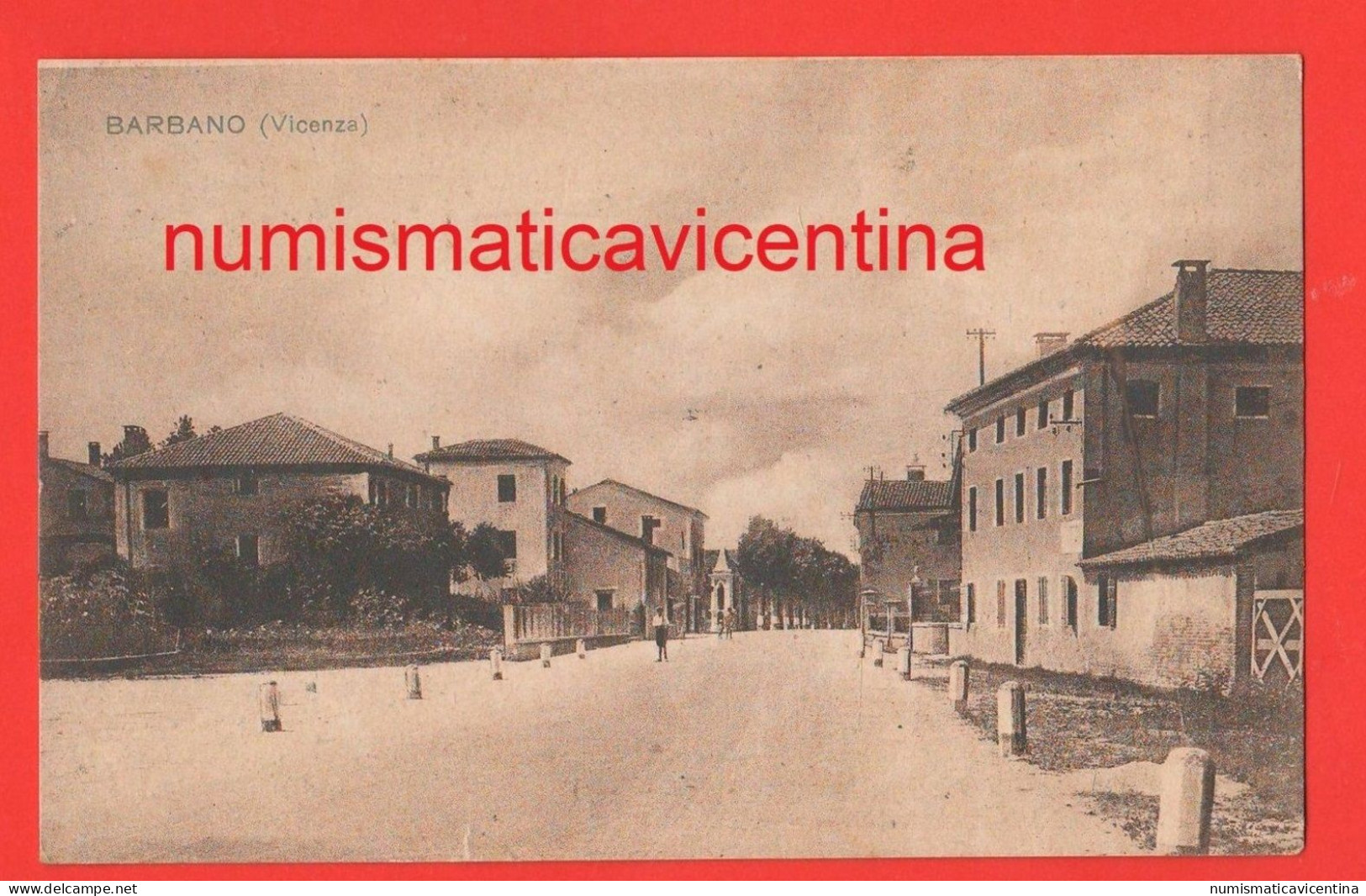 BARBANO Vicenza Strada Per Grisignano Di Zocco Viaggiata 1931 - Vicenza