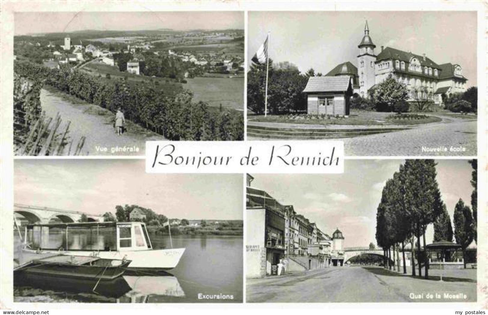 73976461 Remich_Luxembourg Vue Générale Ecole Excusions Quai De La Moselle - Other & Unclassified