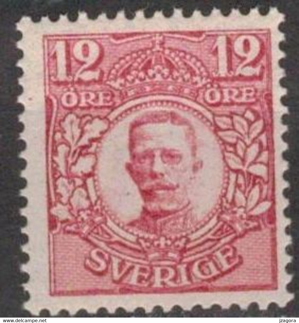 SWEDEN  SCHWEDEN SUEDE 1918  MI 72 Facit 83 MNH (**) KING GUSTAV V - Unused Stamps