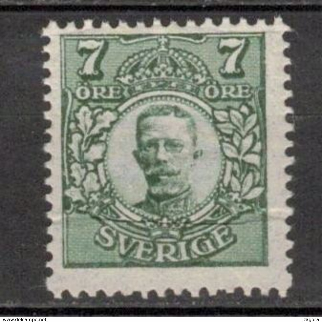 SWEDEN  SCHWEDEN SUEDE 1918  MI 72 Facit 80 MNH (**) KING GUSTAV V - Neufs