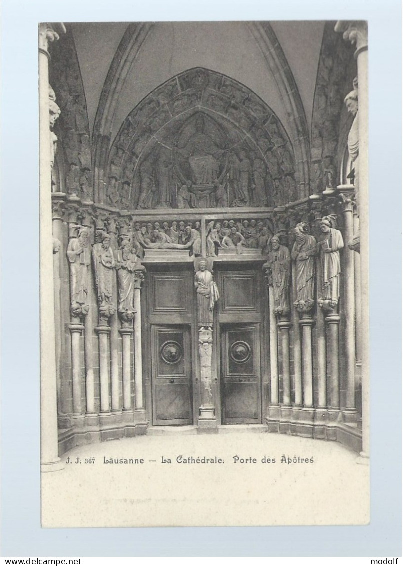 CPA - Suisse - Lausanne - La Cathédrale - Porte Des Apôtres - Non Circulée - Lausanne