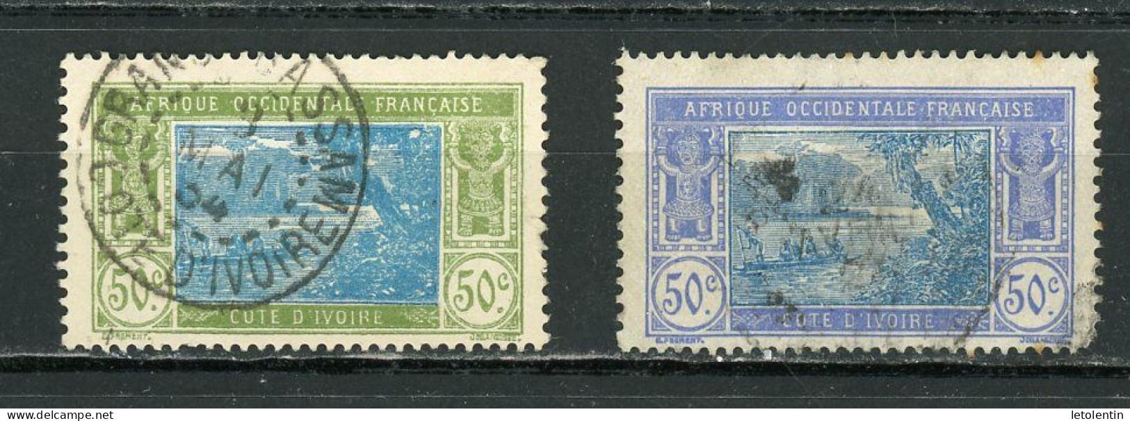 COTE D'IVOIRE (RF) - PAYSAGE - N° Yt 68A+69 Obli. - Used Stamps
