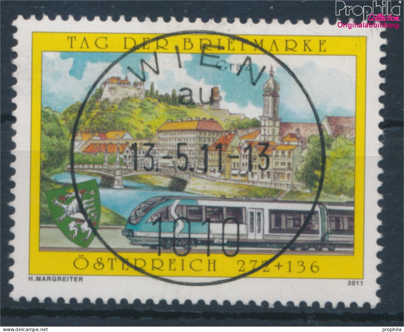 Österreich 2936 (kompl.Ausg.) Gestempelt 2011 Triebwagen Desiro - Graz (10404611 - Used Stamps