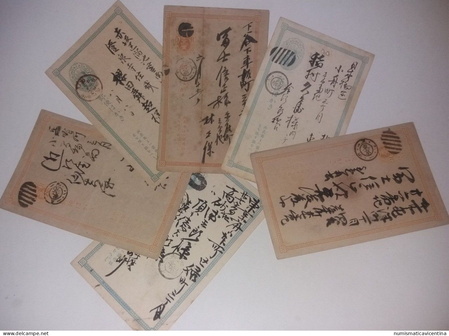 Giappone Japan 6 Ancient Post Cards Cartes Postales Japanaise Japon - Other & Unclassified