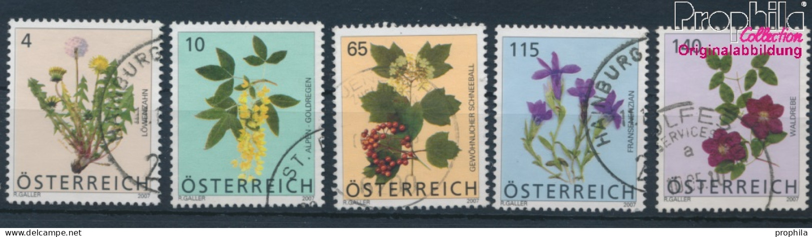 Österreich 2678-2682 (kompl.Ausg.) Gestempelt 2007 Blumen (10404486 - Used Stamps