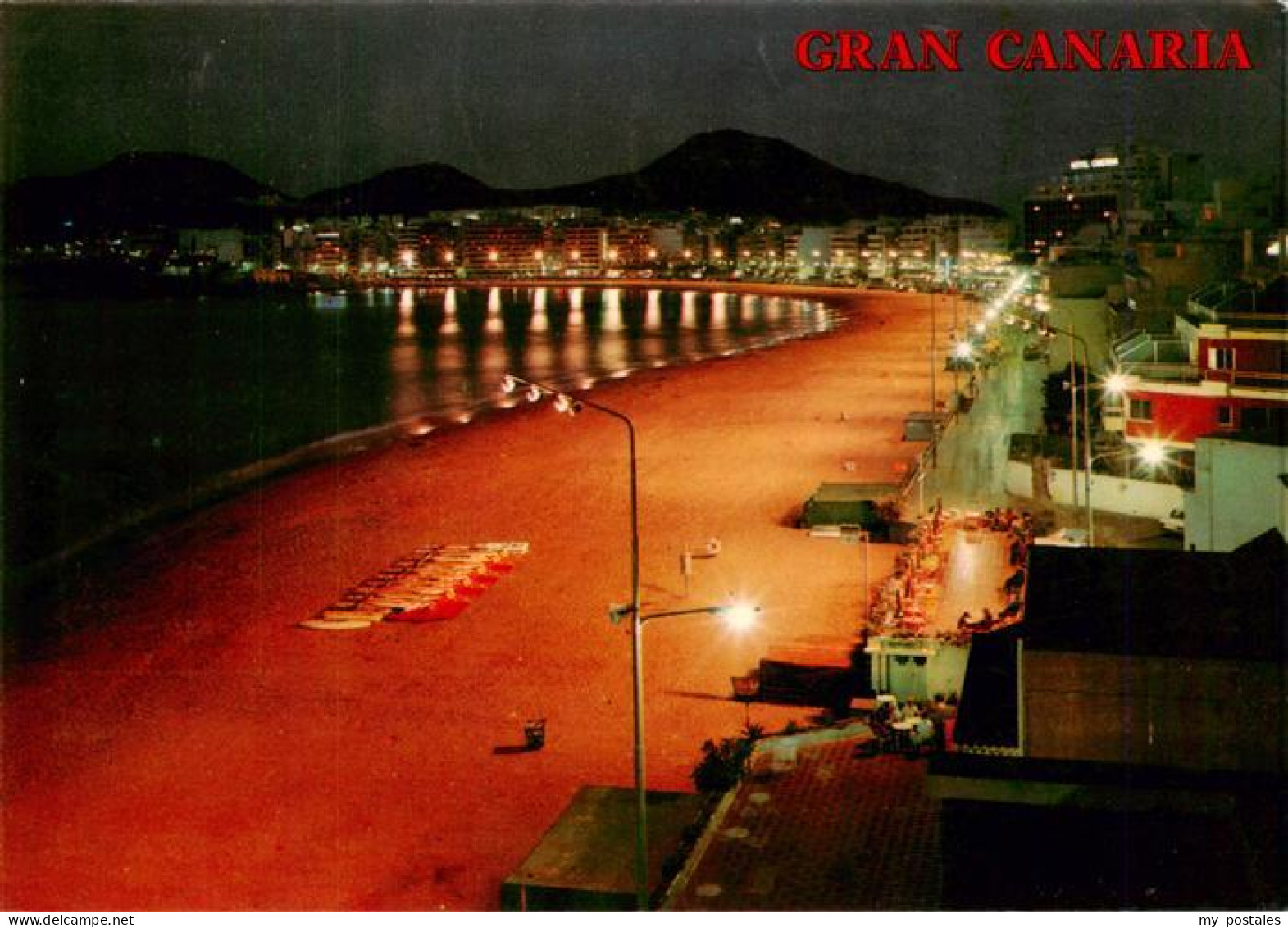 73946290 Las_Palmas_Gran_Canaria Playa De Las Canteras Vista Nocturna - Other & Unclassified