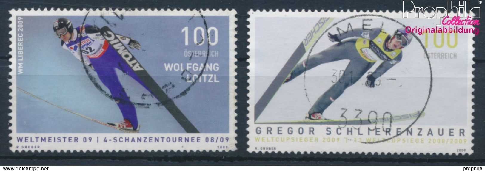 Österreich 2831-2832 (kompl.Ausg.) Gestempelt 2009 Skispringer (10404557 - Oblitérés