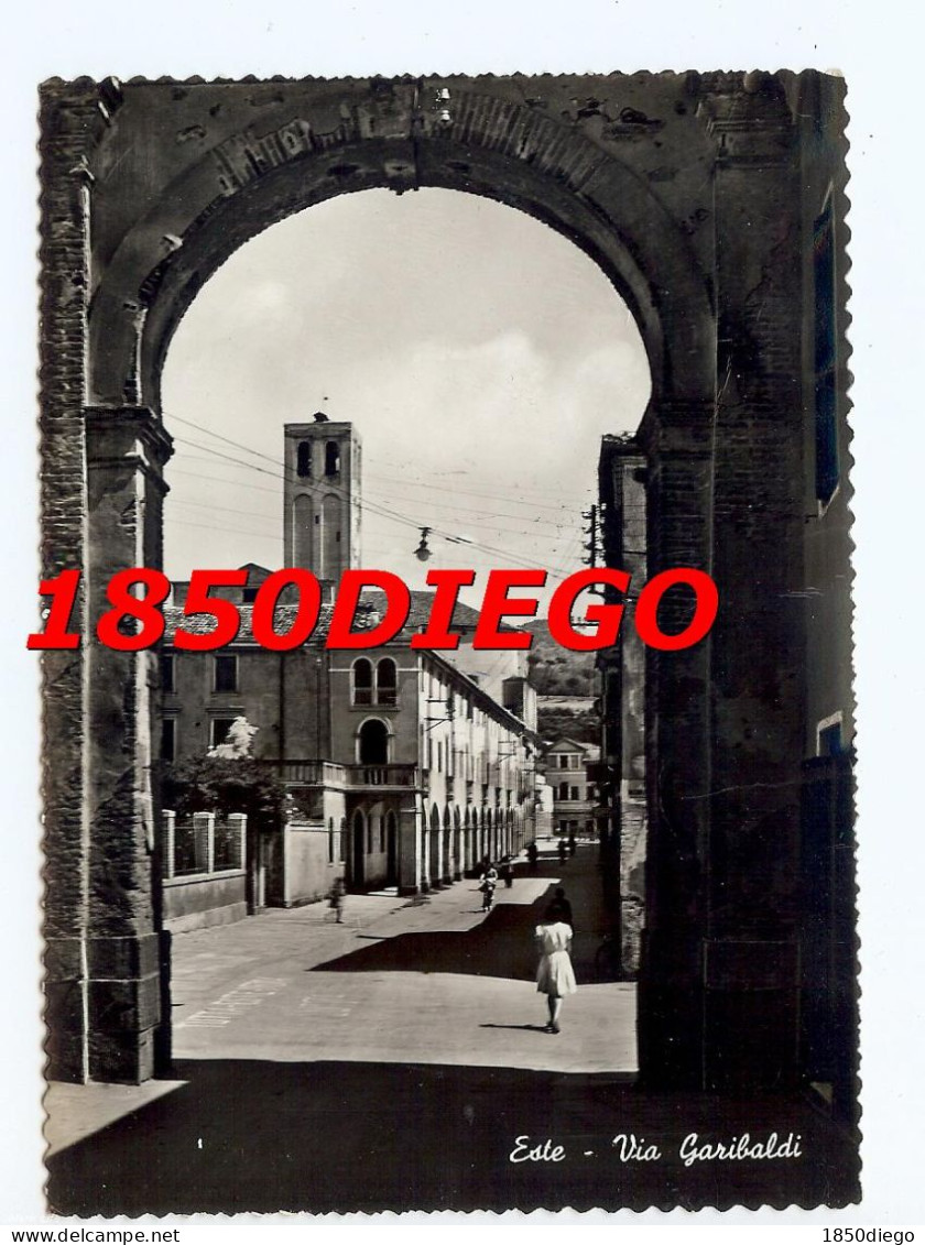 ESTE - VIA GARIBALDI F/GRANDE  VIAGGIATA ANIMATA 1957 - Padova