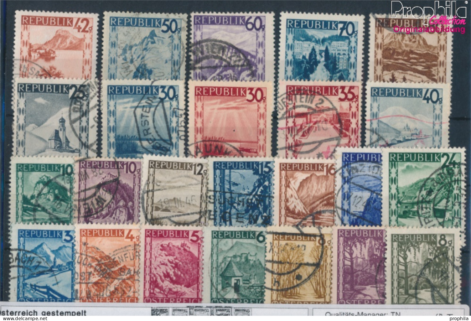 Österreich 738-755,757-758,760, 762,764-765 Gestempelt 1945 Landschaften (10404674 - Used Stamps