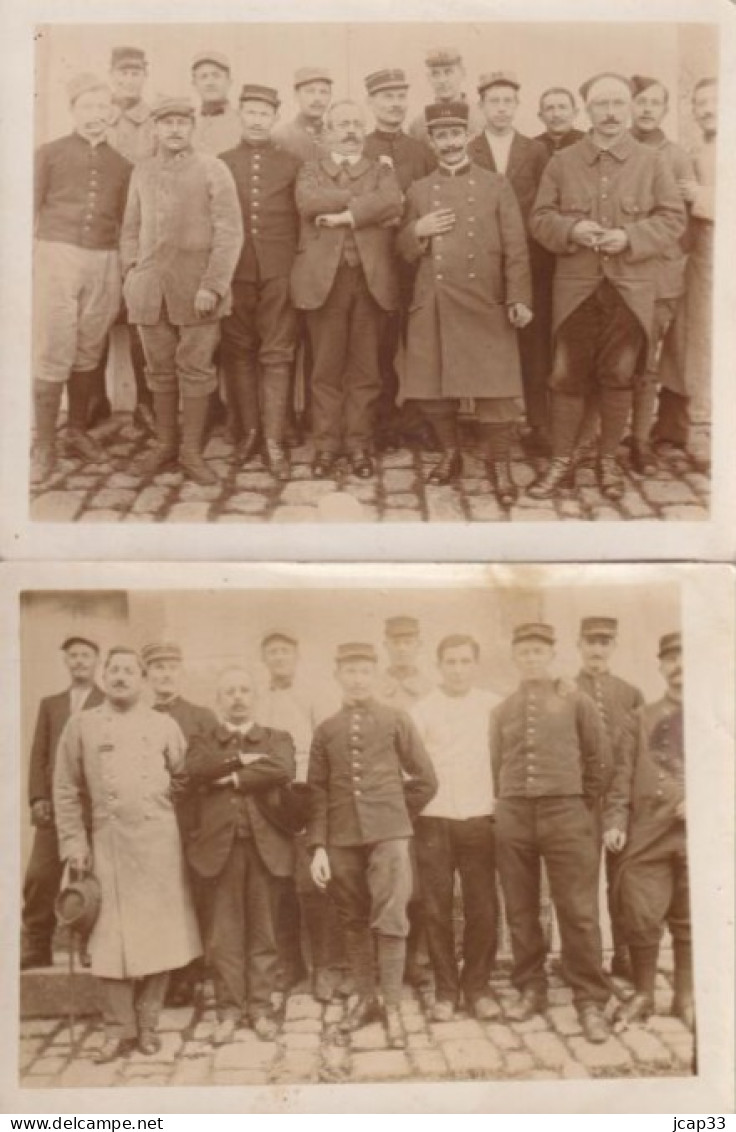 MILITARIA  -  HOPITAL BENEVOLE  -  1914-1915  -  LOT DE 4 PHOTOS  - - War, Military